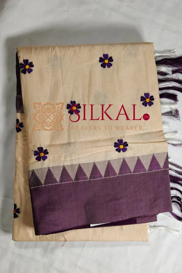 Ilkal_Flower_Butta_Saree,_Saree_Code-_SKL03256