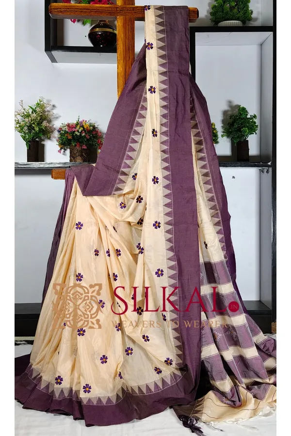 Ilkal_Flower_Butta_Saree,_Saree_Code-_SKL03256