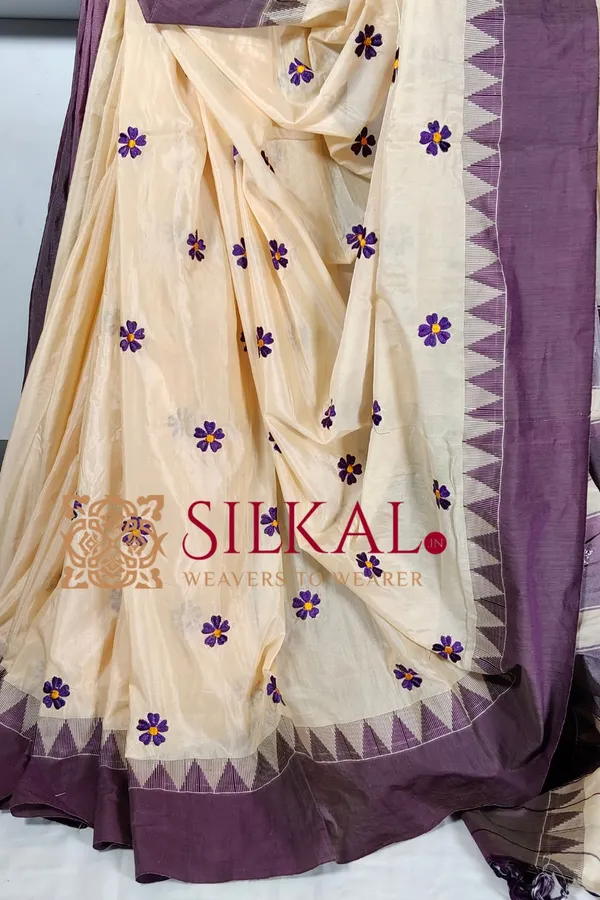 Ilkal_Flower_Butta_Saree,_Saree_Code-_SKL03256