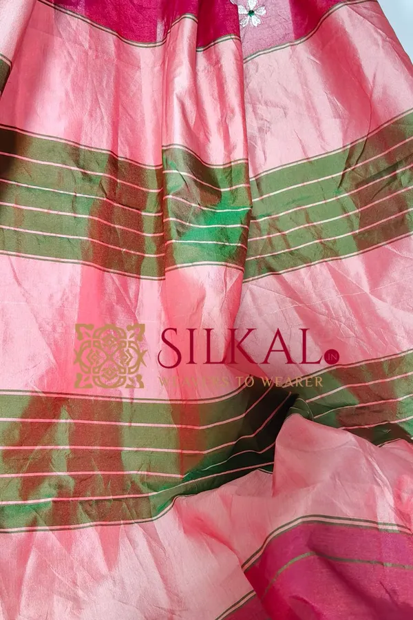 Ilkal_Flower_Butta_Saree,_Saree_Code-_SKL03258
