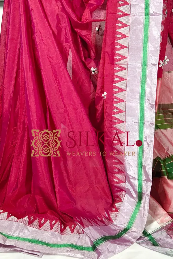 Ilkal_Flower_Butta_Saree,_Saree_Code-_SKL03258
