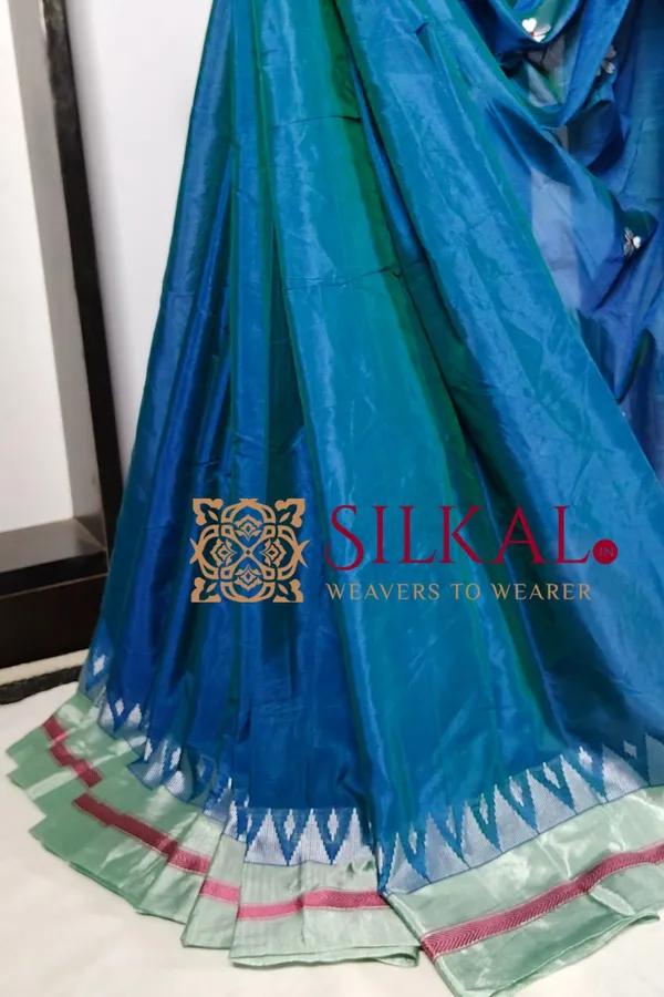 Ilkal_Flower_Butta_Saree,_Saree_Code-_SKL03259