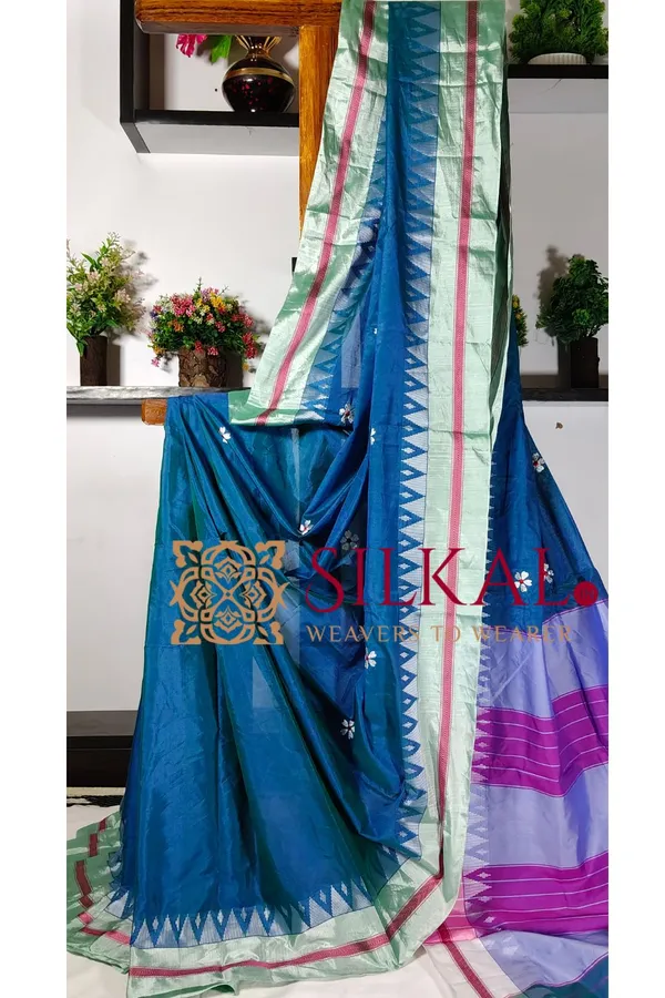 Ilkal_Flower_Butta_Saree,_Saree_Code-_SKL03259