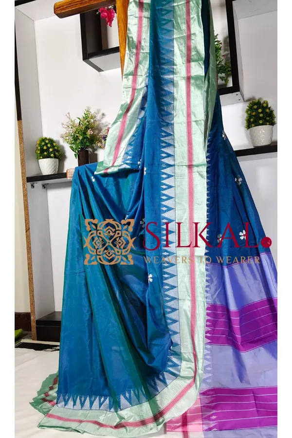 Ilkal_Flower_Butta_Saree,_Saree_Code-_SKL03259