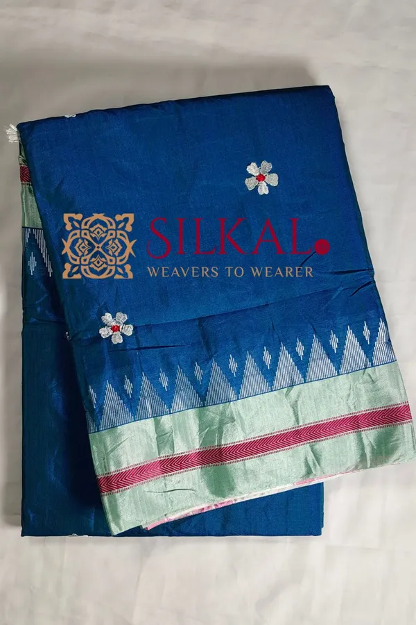 Ilkal_Flower_Butta_Saree,_Saree_Code-_SKL03259