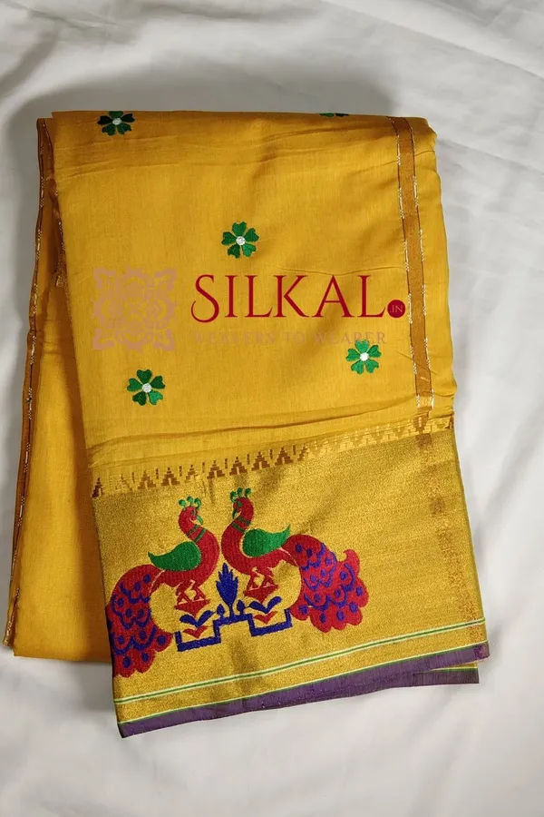 Ilkal_Flower_Butta_Saree,_Saree_Code-_SKL03264