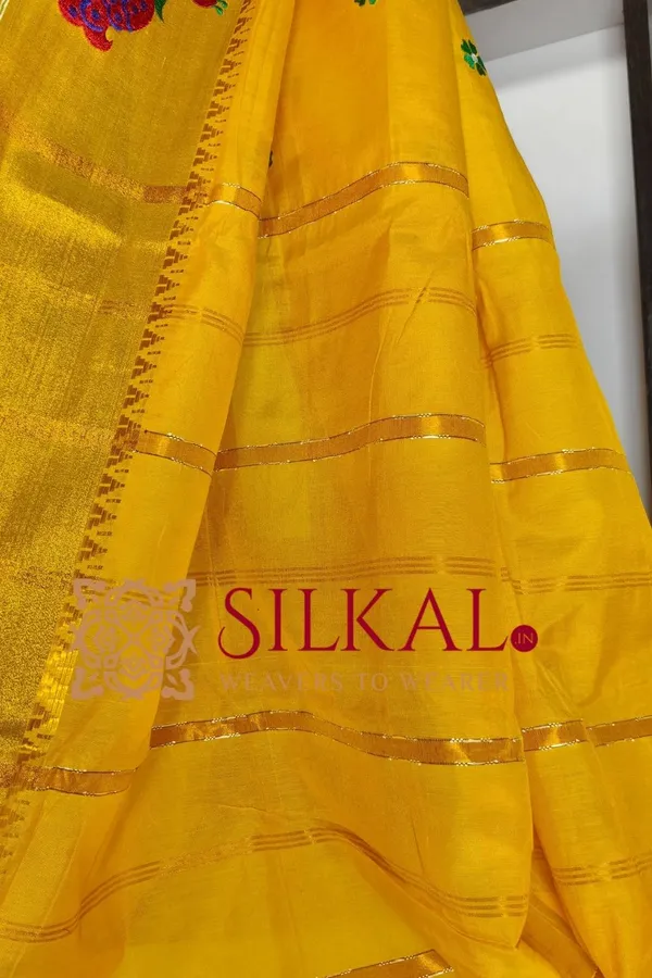 Ilkal_Flower_Butta_Saree,_Saree_Code-_SKL03264