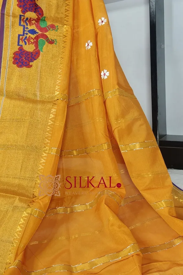 Ilkal_Flower_Butta_Saree,_Saree_Code-_SKL03265