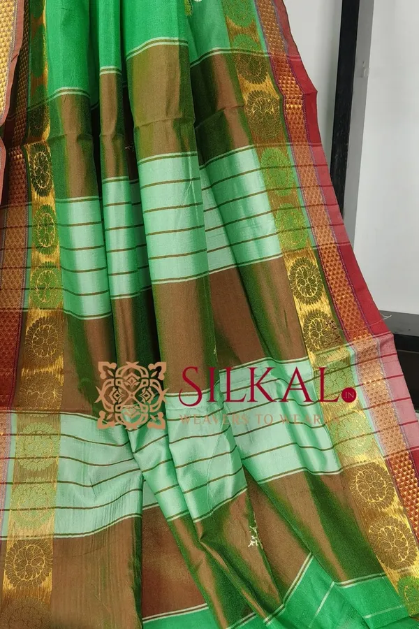 Ilkal_Flower_Butta_Saree,_Saree_Code-_SKL03266