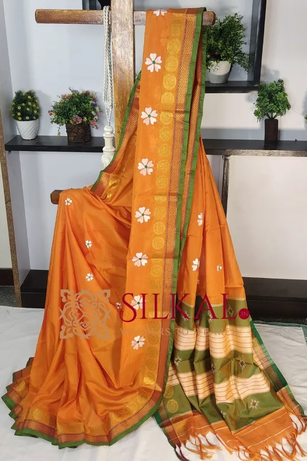 Ilkal_Flower_Butta_Saree,_Saree_Code-_SKL03268