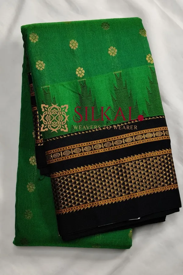 Ilkal_Gadwal_Teple__Butta_Cotton_Silk_Saree_SKL03620