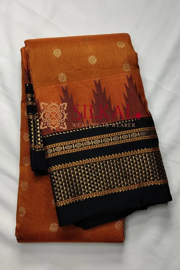 Ilkal_Gadwal_Teple__Butta_Cotton_Silk_Saree_SKL03621