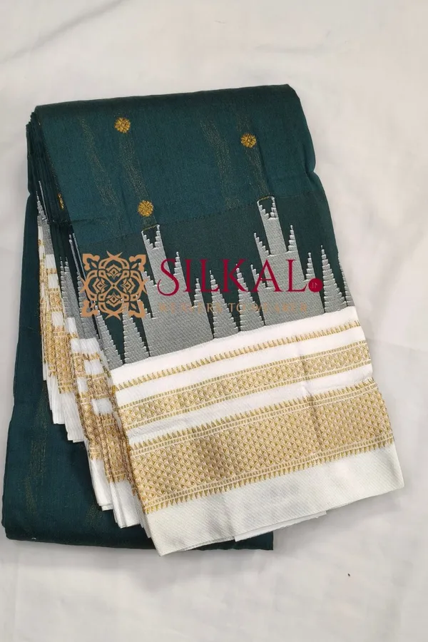 Ilkal_Gadwal_Teple__Butta_Cotton_Silk_Saree_SKL03622