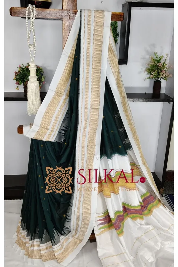 Ilkal_Gadwal_Teple__Butta_Cotton_Silk_Saree_SKL03622