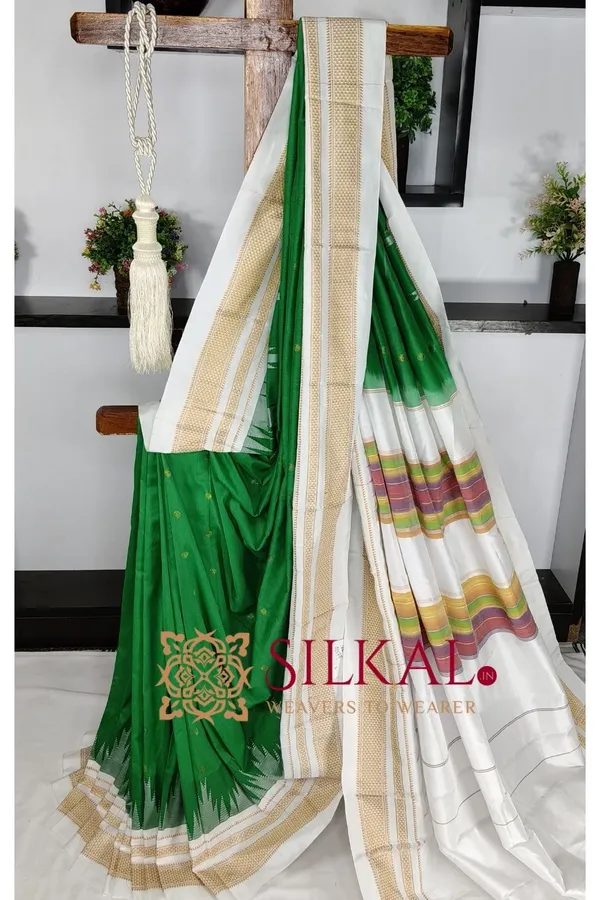 Ilkal_Gadwal_Teple__Butta_Cotton_Silk_Saree_SKL03624
