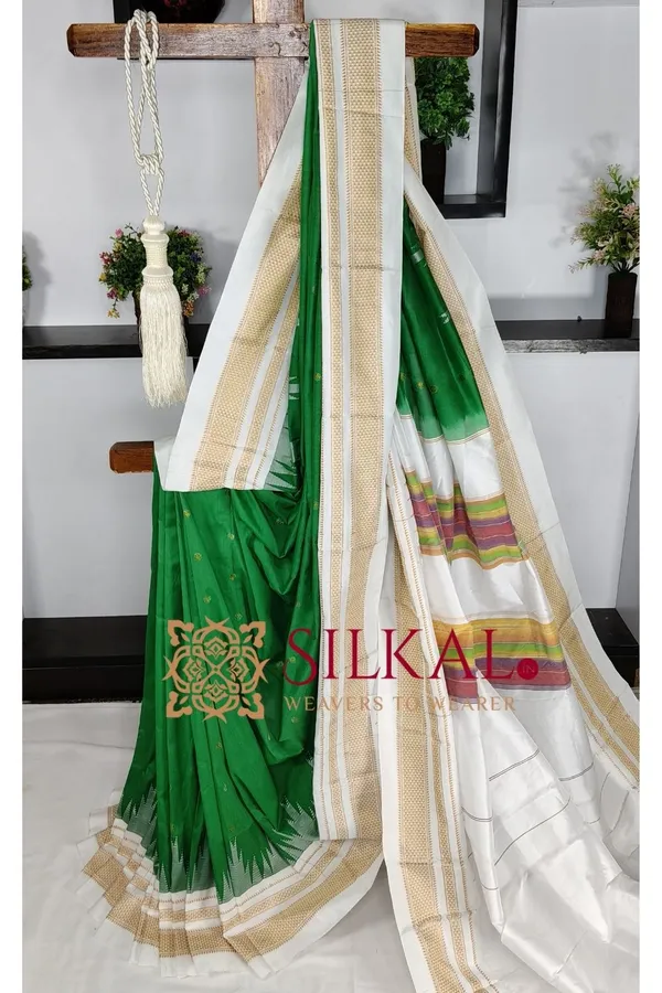 Ilkal_Gadwal_Teple__Butta_Cotton_Silk_Saree_SKL03624