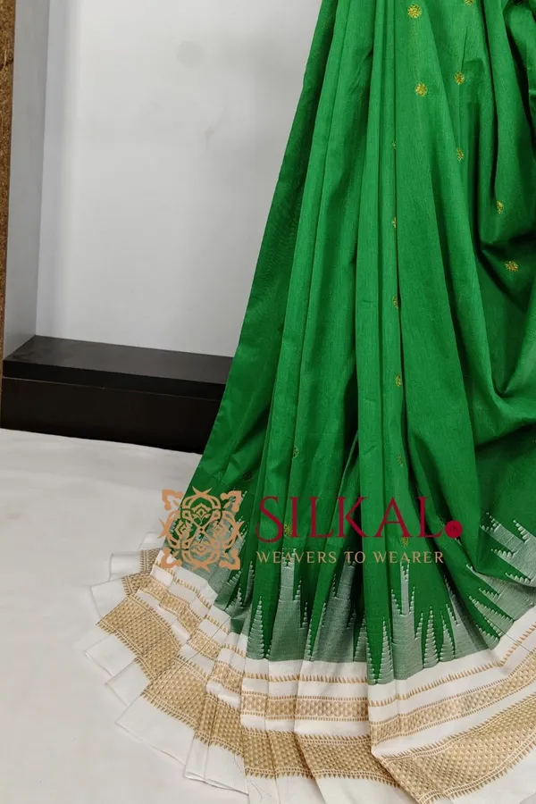Ilkal_Gadwal_Teple__Butta_Cotton_Silk_Saree_SKL03624