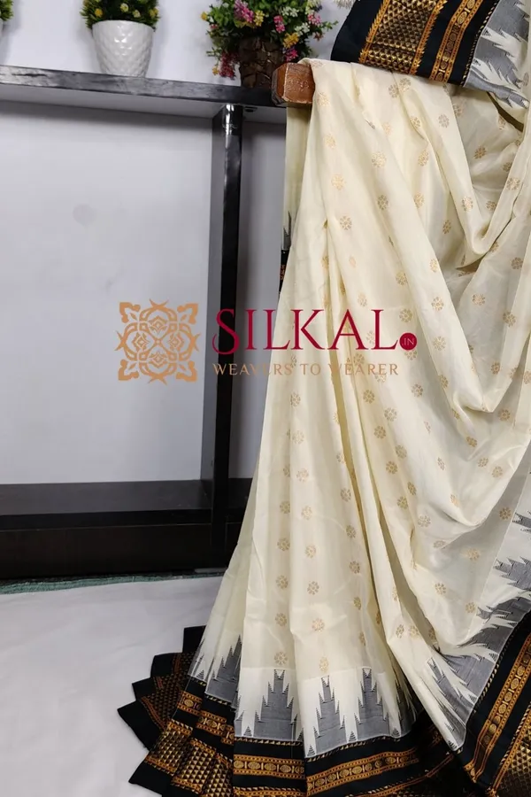 Ilkal_Gadwal_Teple__Butta_Cotton_Silk_Saree_SKL03625