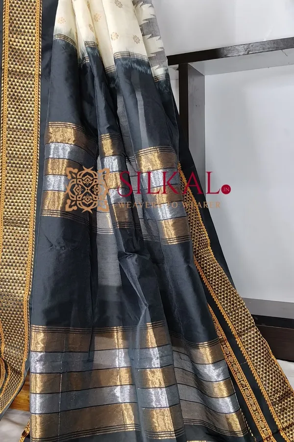 Ilkal_Gadwal_Teple__Butta_Cotton_Silk_Saree_SKL03625