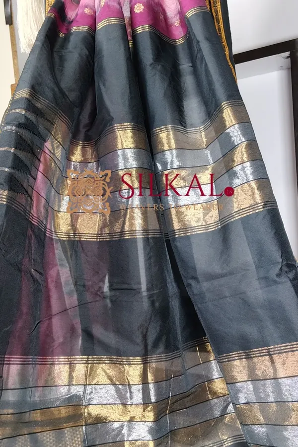 Ilkal_Gadwal_Teple__Butta_Cotton_Silk_Saree_SKL03627