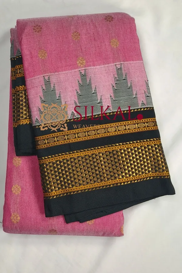 Ilkal_Gadwal_Teple__Butta_Cotton_Silk_Saree_SKL03627