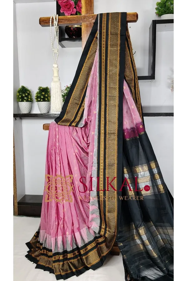 Ilkal_Gadwal_Teple__Butta_Cotton_Silk_Saree_SKL03627