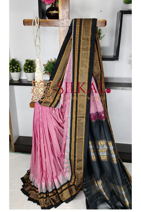 Ilkal_Gadwal_Teple__Butta_Cotton_Silk_Saree_SKL03627