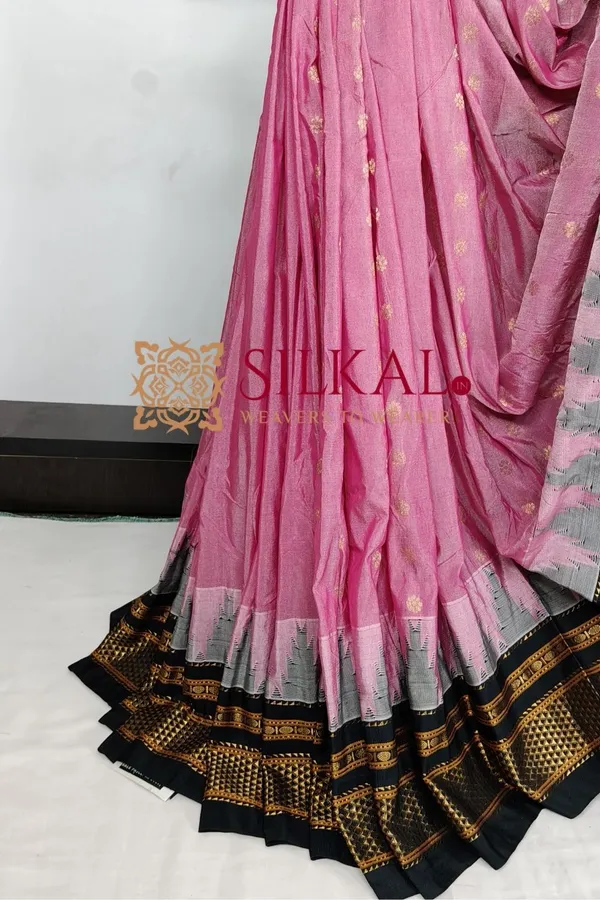 Ilkal_Gadwal_Teple__Butta_Cotton_Silk_Saree_SKL03627