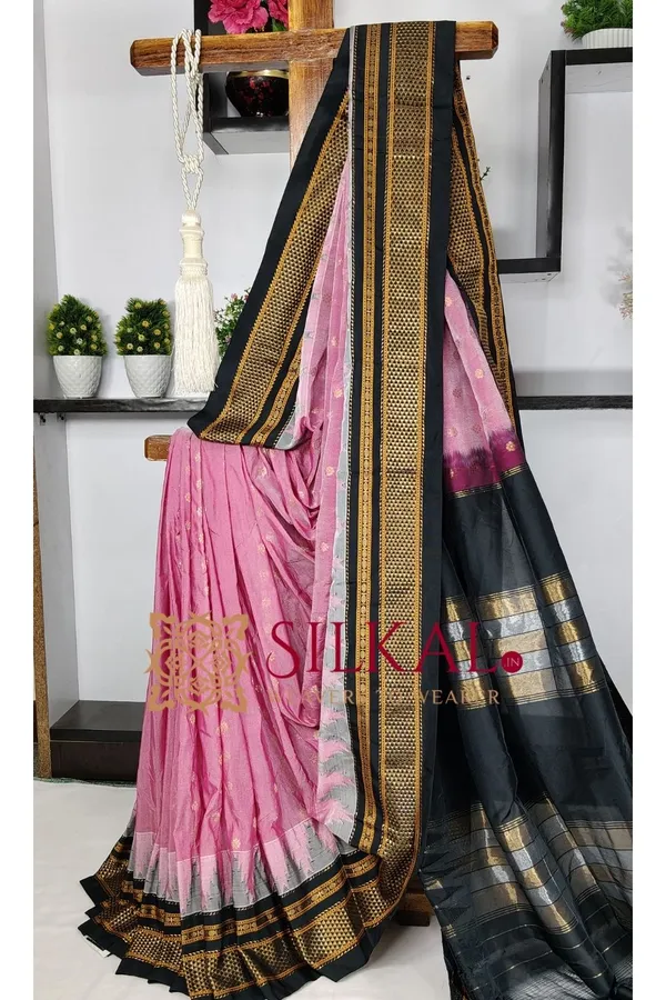 Ilkal_Gadwal_Teple__Butta_Cotton_Silk_Saree_SKL03627