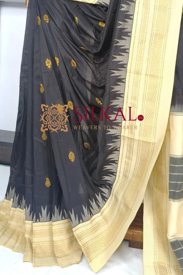 Ilkal_Gadwal_Teple__Butta_Cotton_Silk_Saree_SKL03629