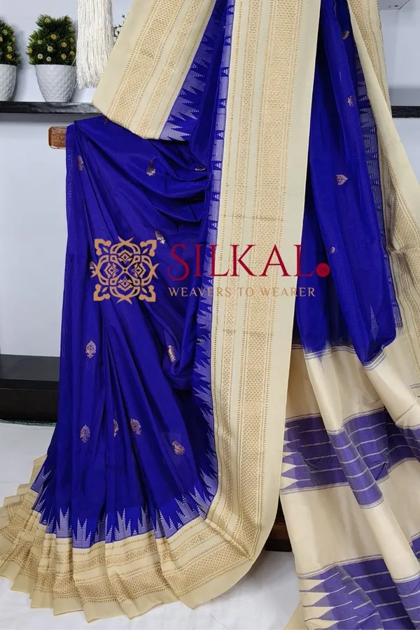 Ilkal_Gadwal_Teple__Butta_Cotton_Silk_Saree_SKL03630