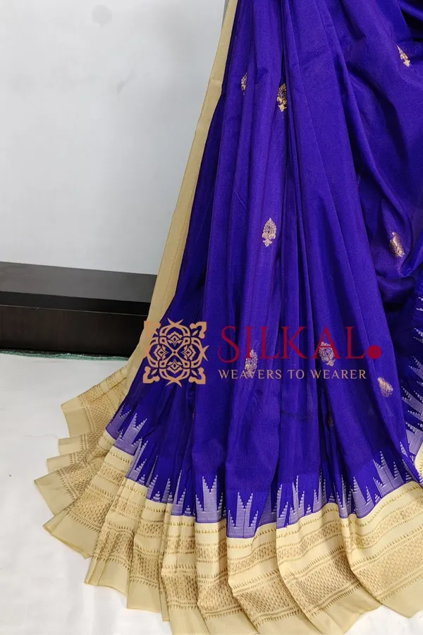 Ilkal_Gadwal_Teple__Butta_Cotton_Silk_Saree_SKL03630