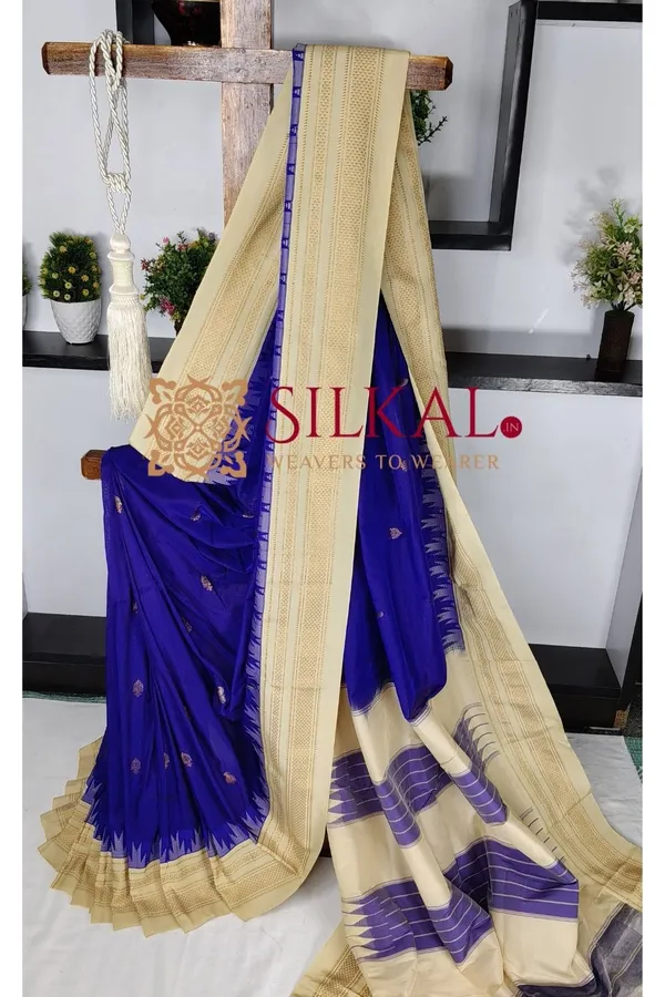 Ilkal_Gadwal_Teple__Butta_Cotton_Silk_Saree_SKL03630