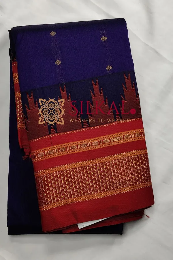 Ilkal_Gadwal_Teple__Butta_Cotton_Silk_Saree_SKL03632