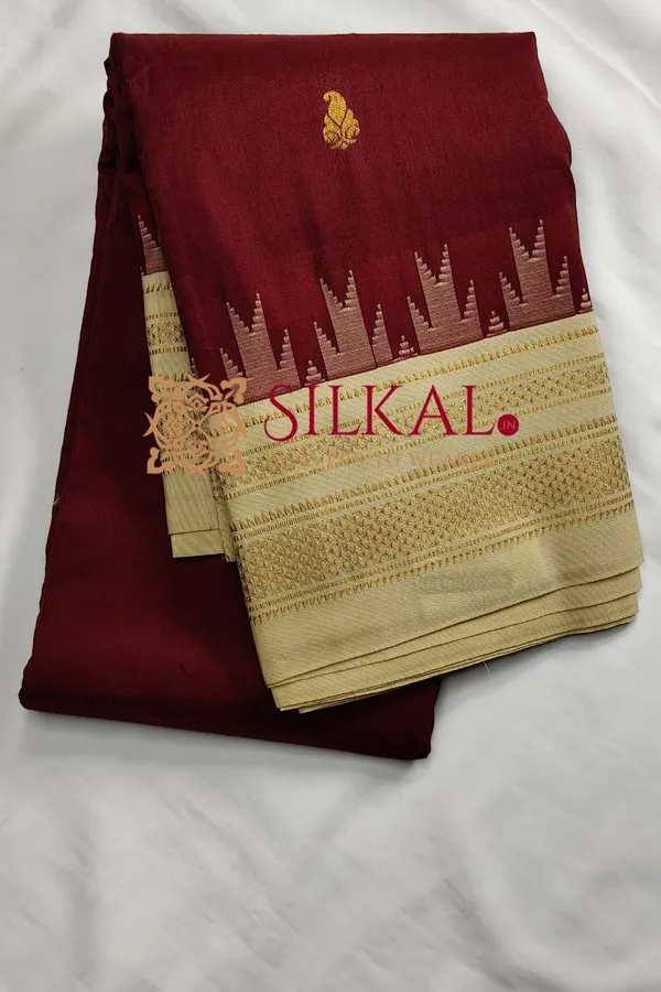 Ilkal_Gadwal_Teple__Butta_Cotton_Silk_Saree_SKL03633
