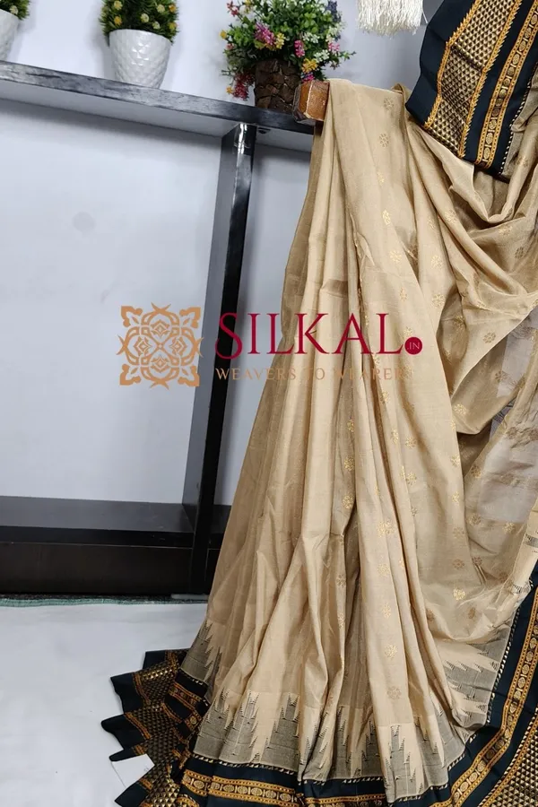 Ilkal_Gadwal_Teple__Butta_Cotton_Silk_Saree_SKL03634