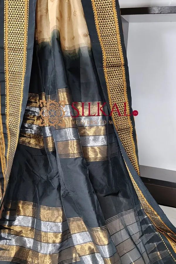 Ilkal_Gadwal_Teple__Butta_Cotton_Silk_Saree_SKL03634