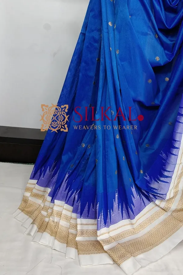 Ilkal_Gadwal_Teple__Butta_Cotton_Silk_Saree_SKL03636