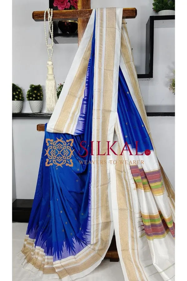 Ilkal_Gadwal_Teple__Butta_Cotton_Silk_Saree_SKL03636