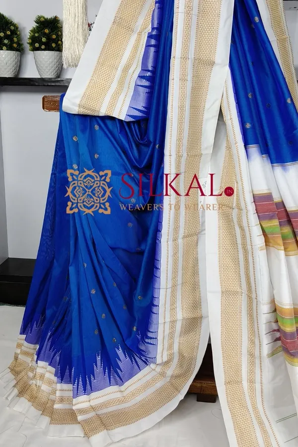 Ilkal_Gadwal_Teple__Butta_Cotton_Silk_Saree_SKL03636