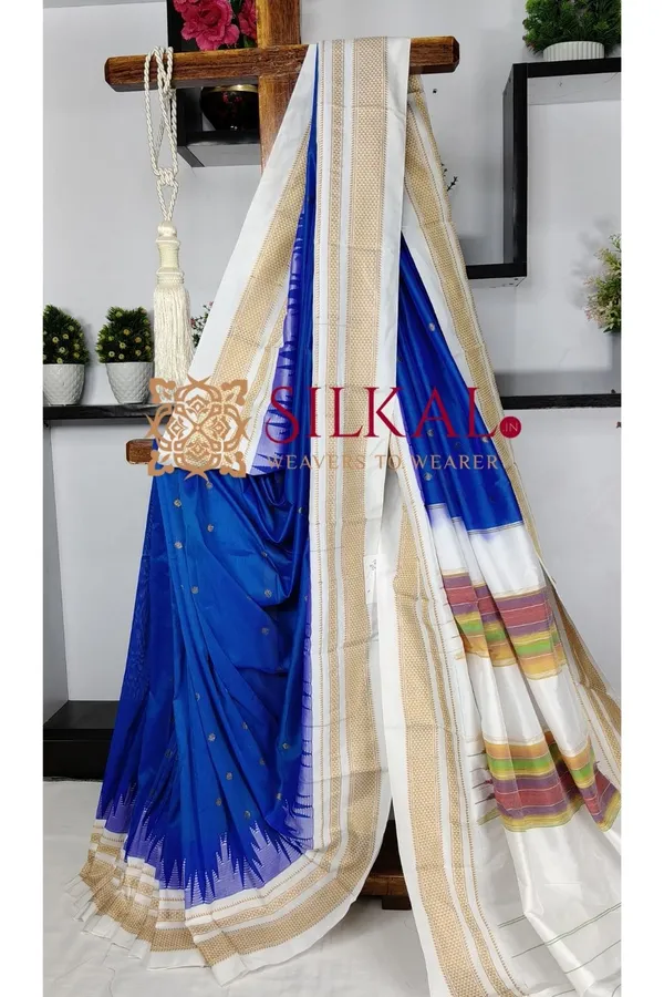 Ilkal_Gadwal_Teple__Butta_Cotton_Silk_Saree_SKL03636