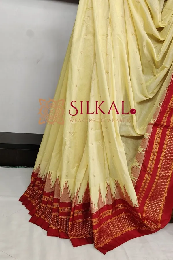 Ilkal_Gadwal_Teple__Butta_Cotton_Silk_Saree_SKL03637