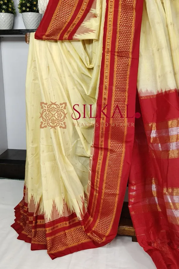 Ilkal_Gadwal_Teple__Butta_Cotton_Silk_Saree_SKL03637