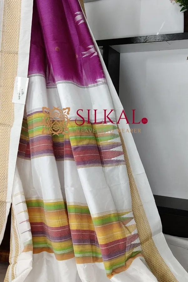 Ilkal_Gadwal_Teple__Butta_Cotton_Silk_Saree_SKL03640