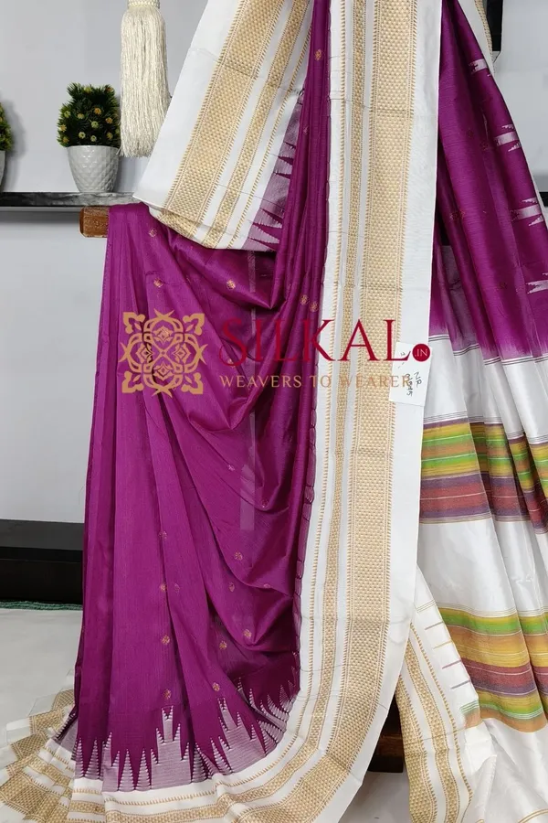 Ilkal_Gadwal_Teple__Butta_Cotton_Silk_Saree_SKL03640