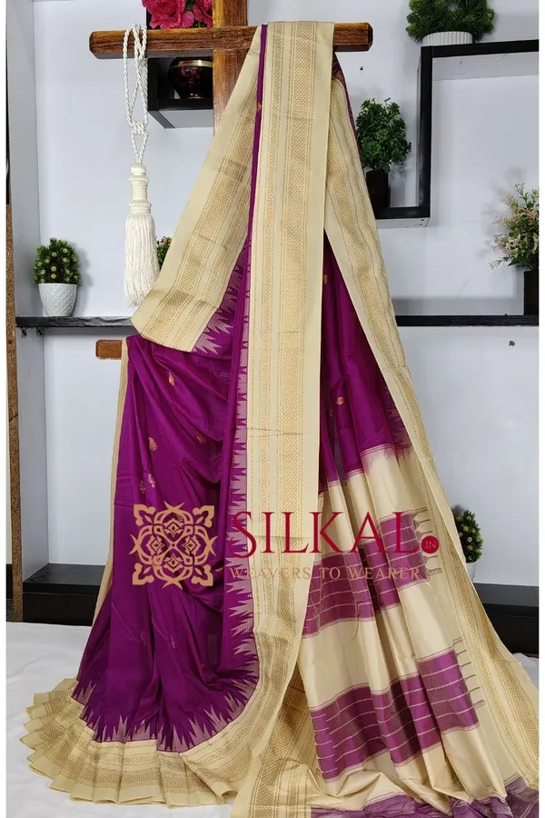 Ilkal_Gadwal_Teple__Butta_Cotton_Silk_Saree_SKL03641