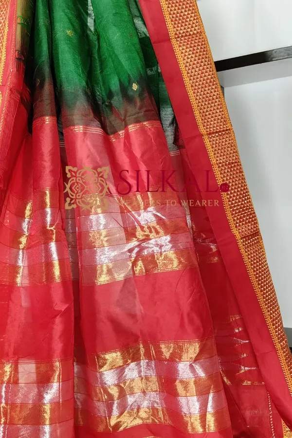 Ilkal_Gadwal_Teple__Butta_Cotton_Silk_Saree_SKL03642