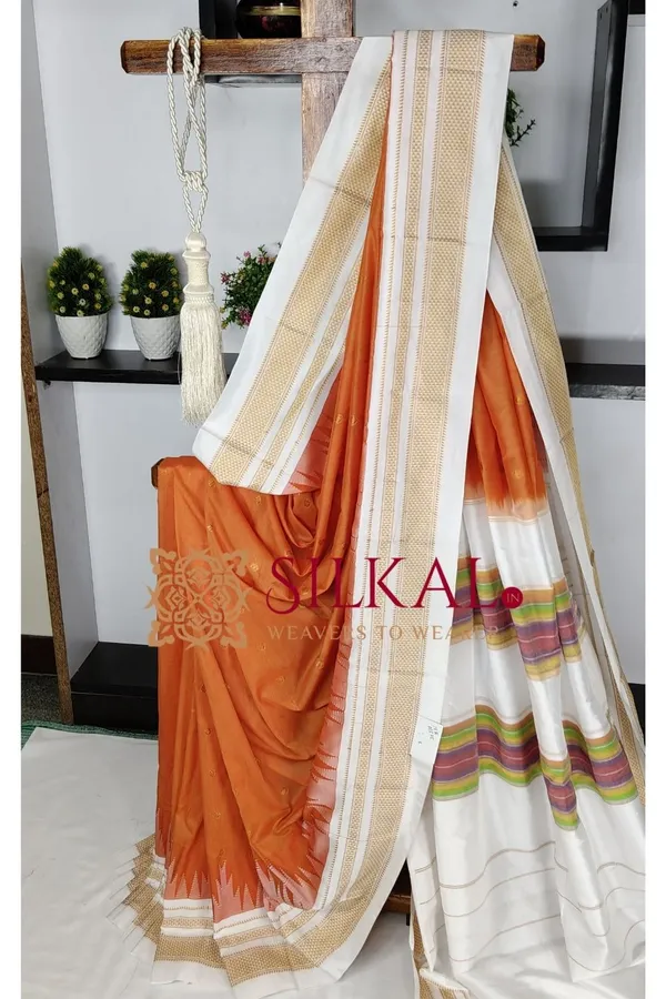 Ilkal_Gadwal_Teple__Butta_Cotton_Silk_Saree_SKL03643