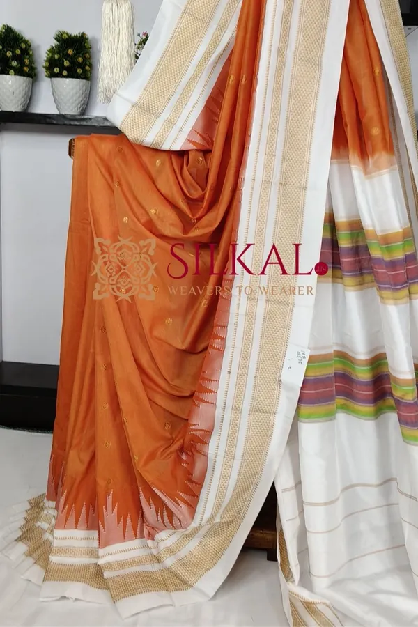 Ilkal_Gadwal_Teple__Butta_Cotton_Silk_Saree_SKL03643