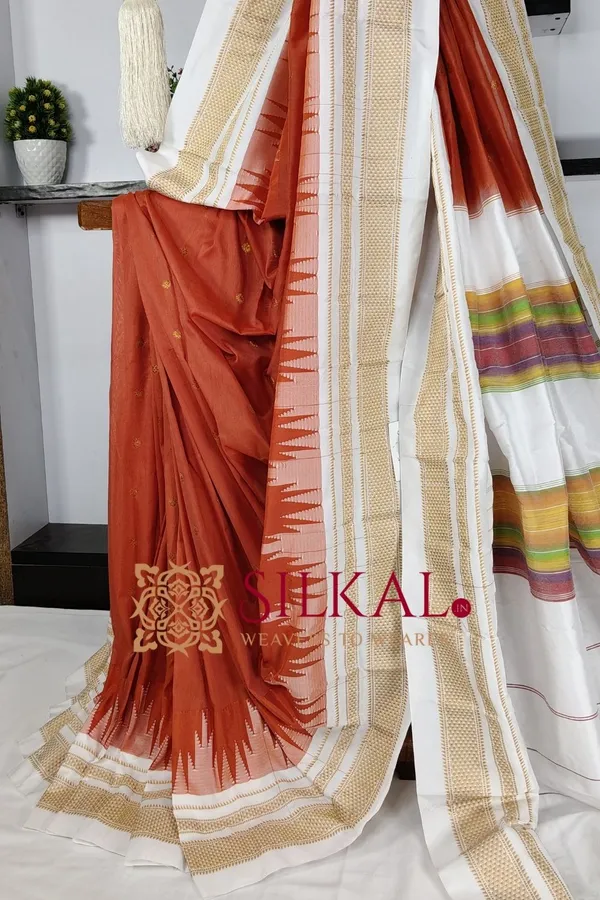 Ilkal_Gadwal_Teple__Butta_Cotton_Silk_Saree_SKL03644
